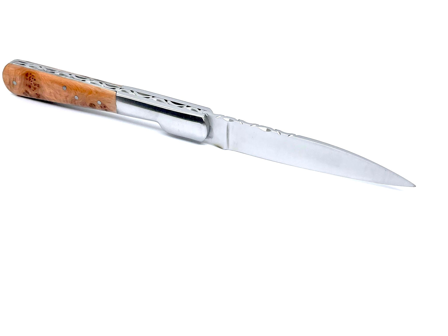 Coutellerie Passarelli - Couteau Vendetta lame pliable 13 cm Loupe de Cade