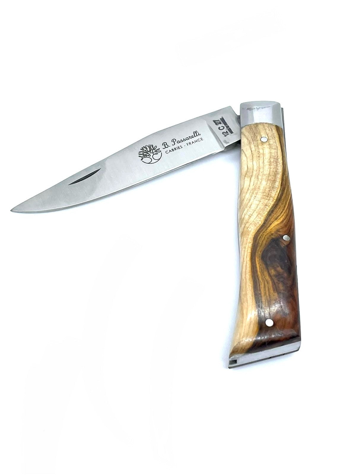 Coutellerie Passarelli - Couteau alpin lame pliable 10 cm Pistachier Térébinthe