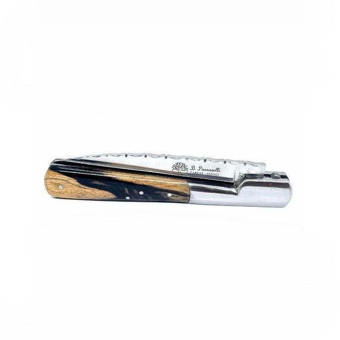 Coutellerie Passarelli - Couteau Vendetta lame pliable 13 cm Ebène Royale du Laos