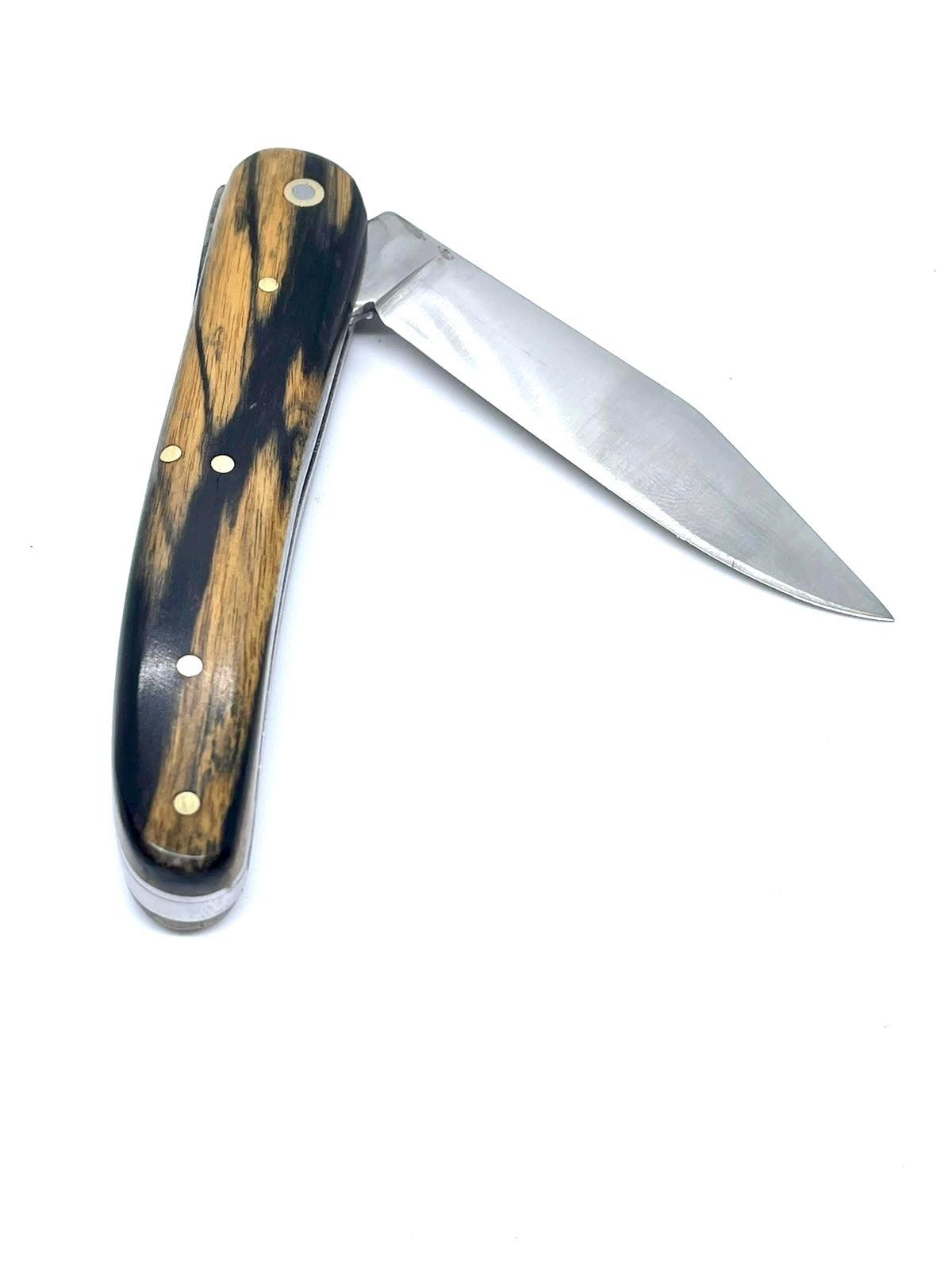 Coutellerie Passarelli - Couteau Alsacien lame pliable 10 cm Ébène Royale du Laos