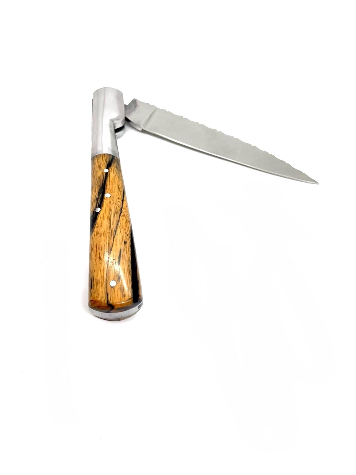 Coutellerie Passarelli - Couteau Vendetta lame pliable 13 cm Ebène Royale du Laos