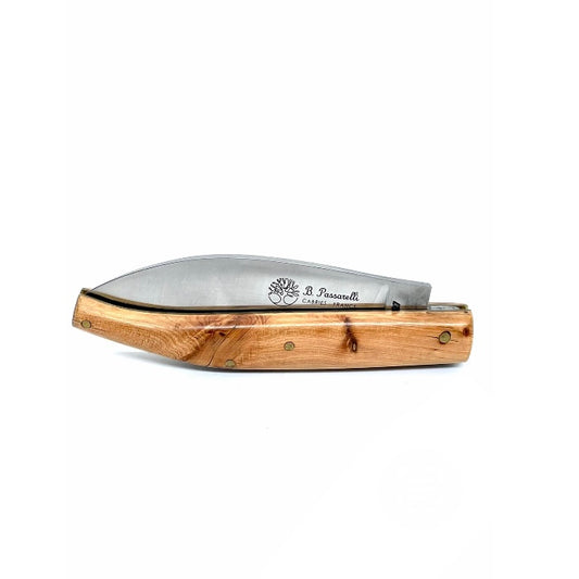 Coutellerie Passarelli - Couteau Saint Amand lame pliable 11 cm loupe de cade de Provence