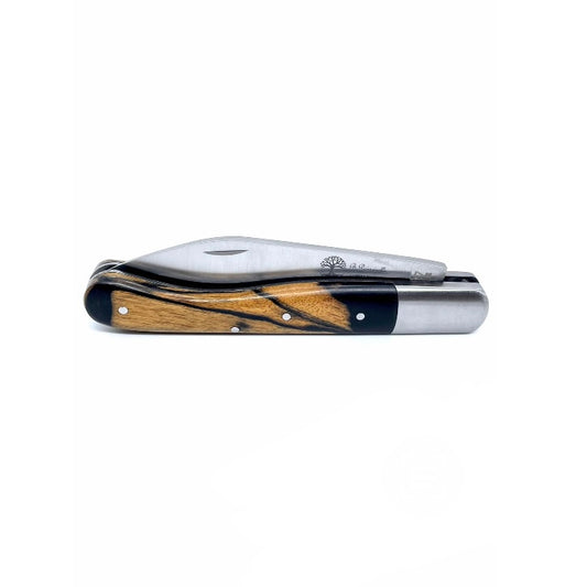 Coutellerie Passarelli - Couteau Aurillac lame pliable 10.5 cm Ébène royal du Laos