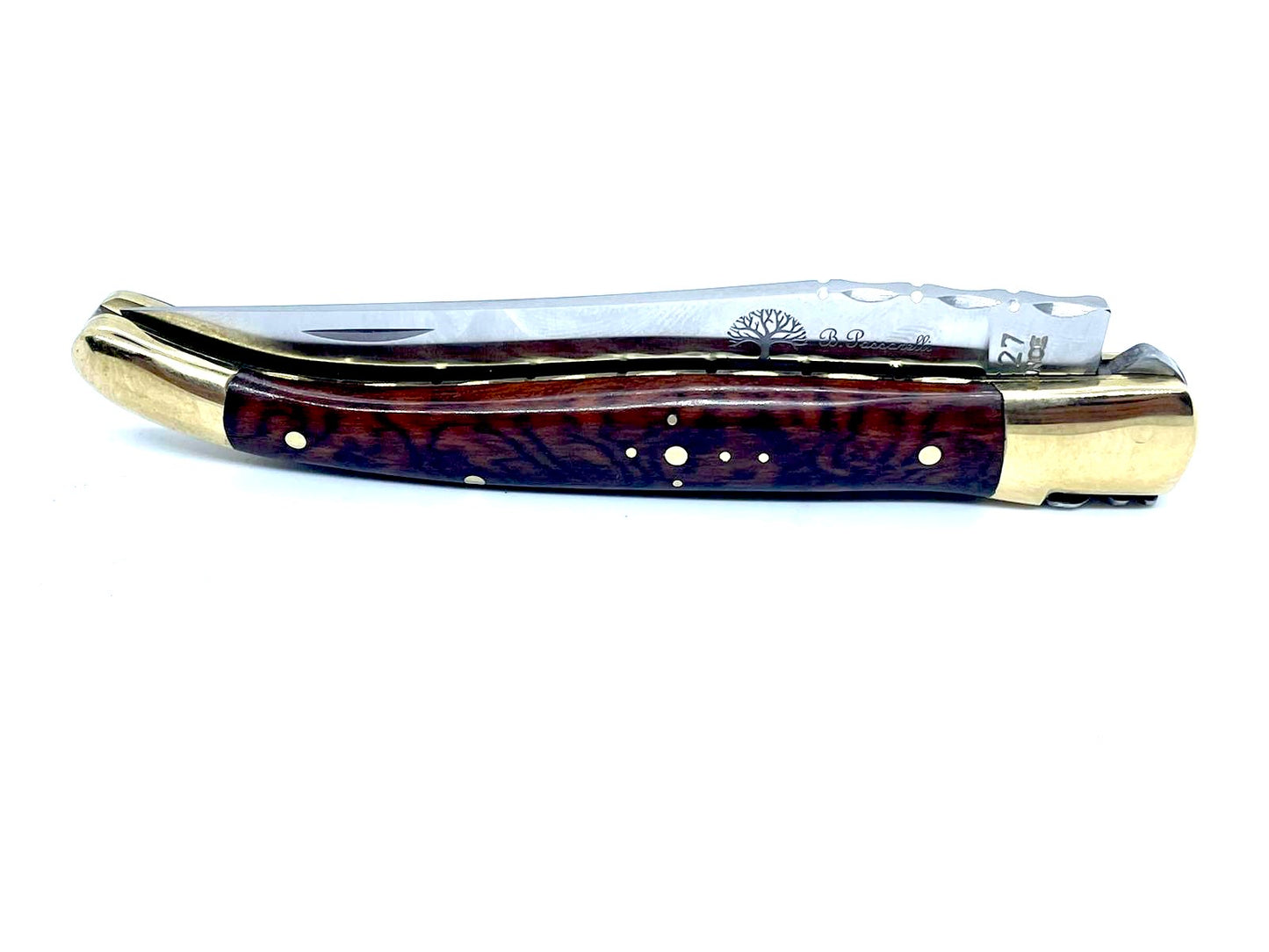 Coutellerie Passarelli - Couteau Laguiole lame pliable 12cm Amourette