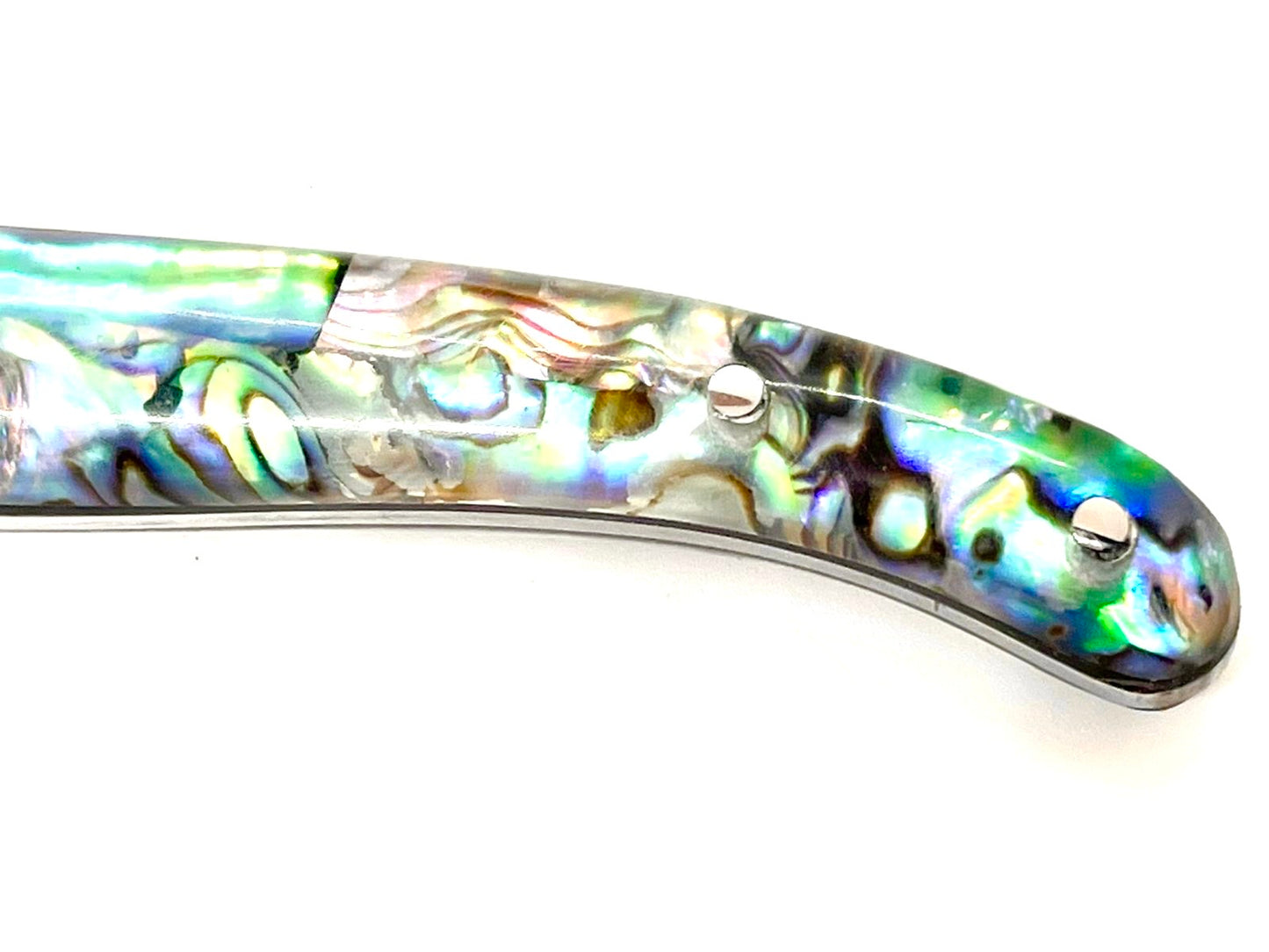 Coutellerie Passarelli - Coffret de 6 couteaux Laguiole lame pliable 12 cm Abalone