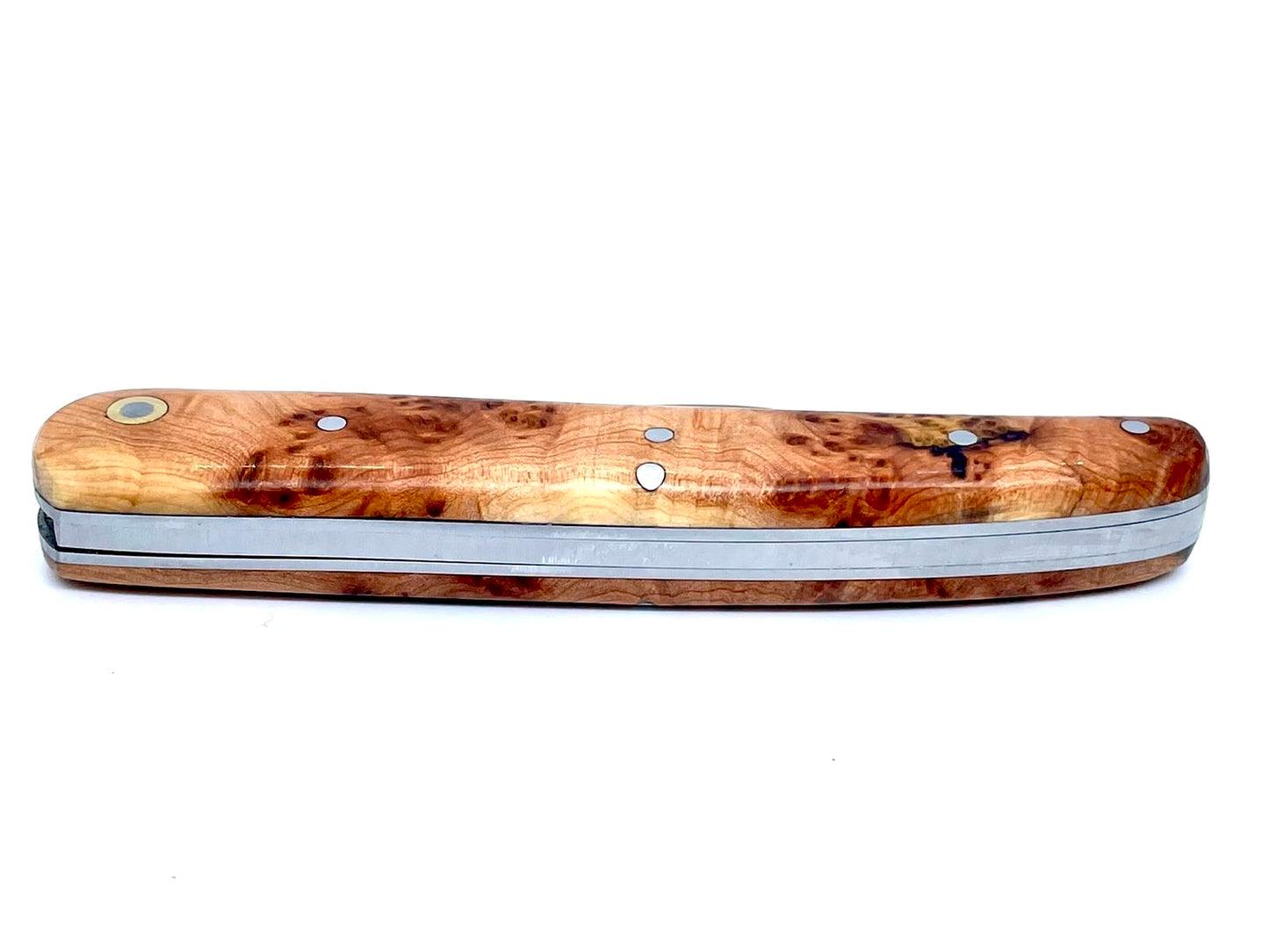 Coutellerie Passarelli - Couteau Alsacien lame pliable 10 cm Loupe de Cade