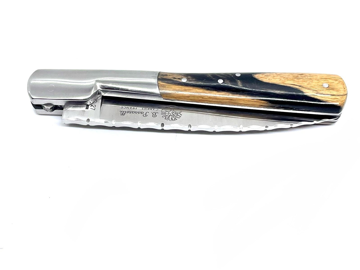 Coutellerie Passarelli - Couteau Vendetta lame pliable 13 cm Ebène Royale du Laos