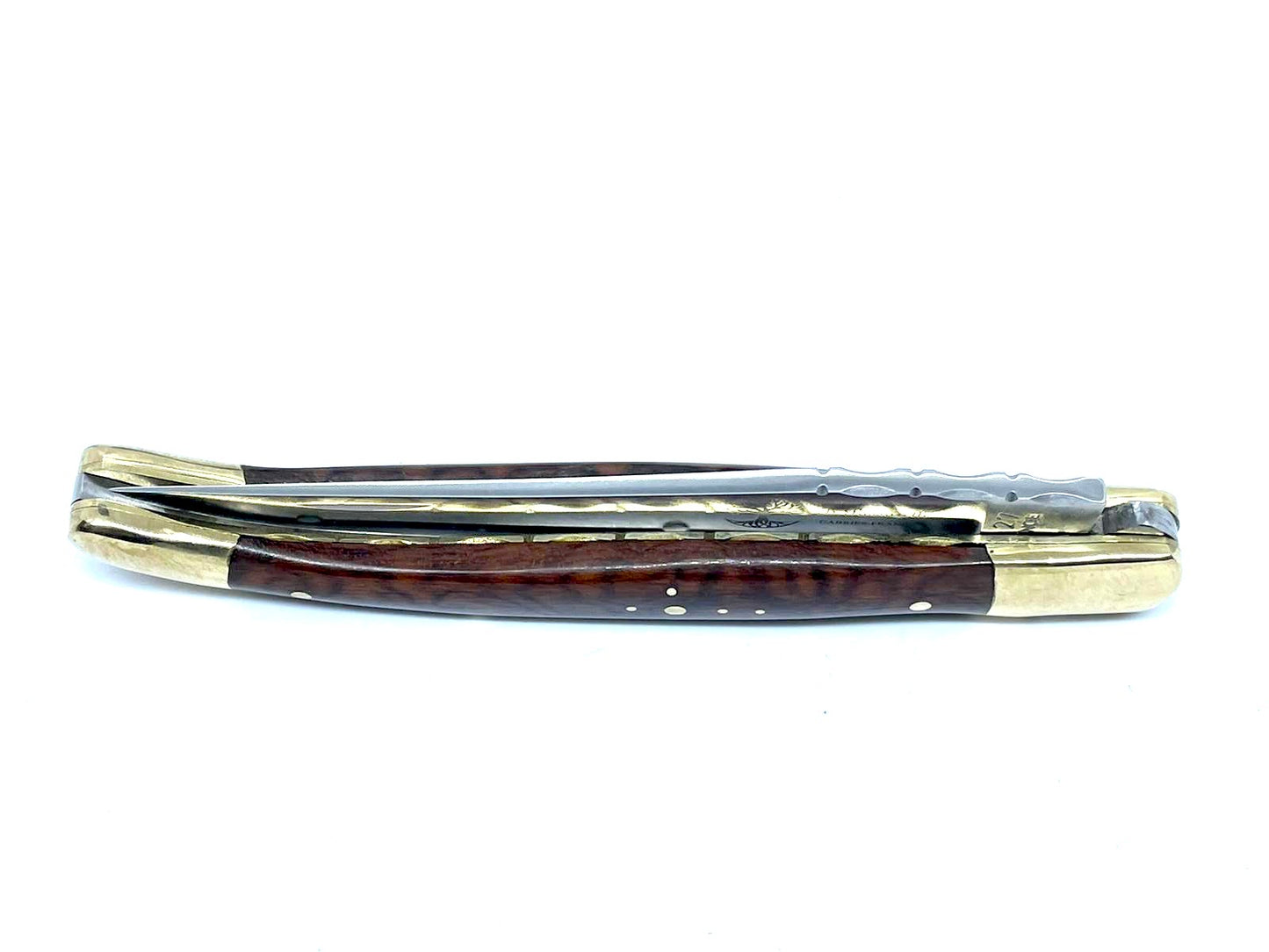 Coutellerie Passarelli - Couteau Laguiole lame pliable 12cm Amourette