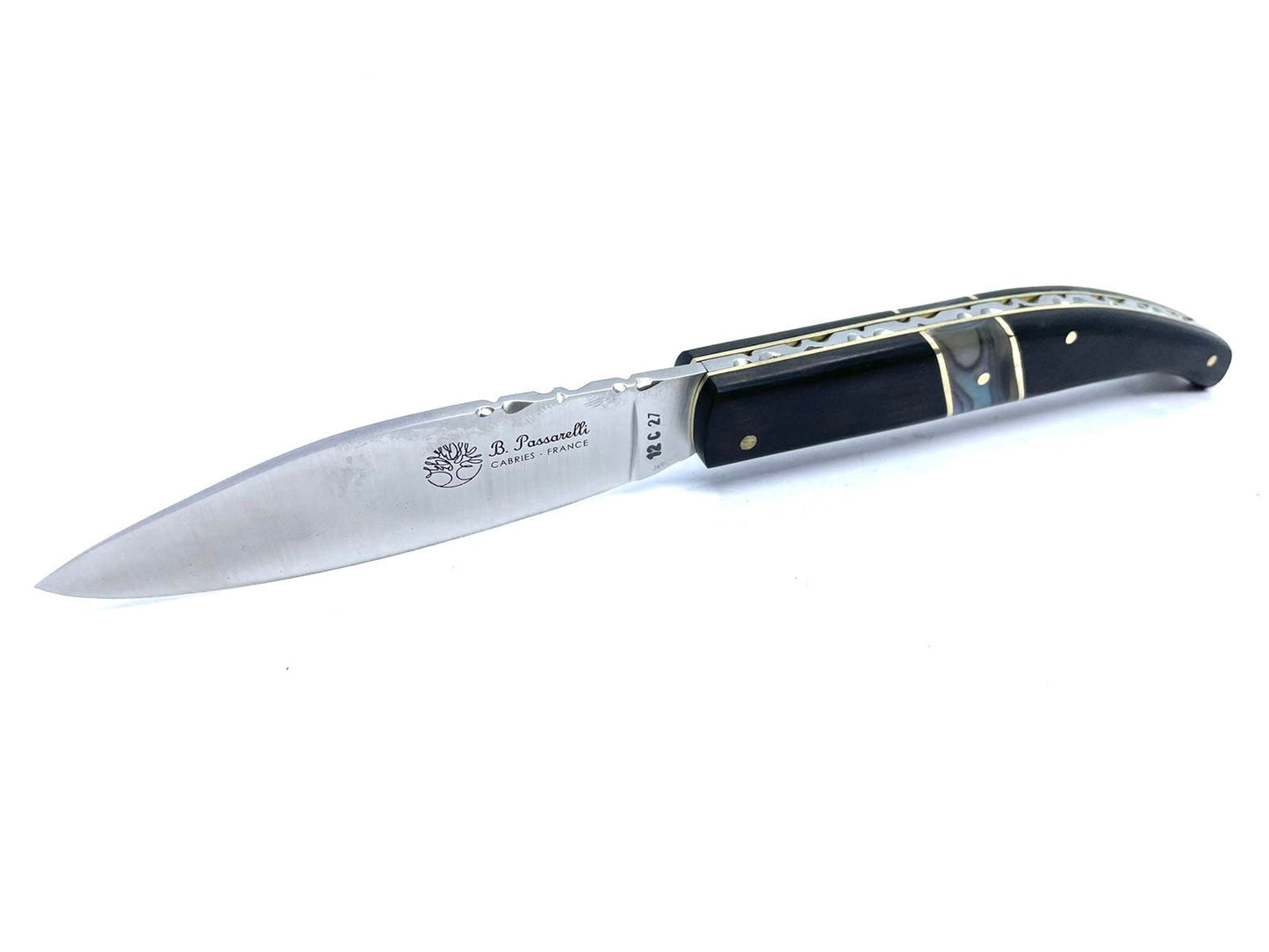 Saint Amand Messer Gabunisches Ebenholz und Abalone