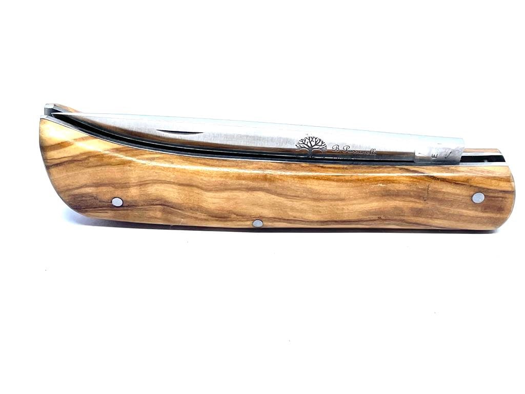 Paar Oliventeller für Messer