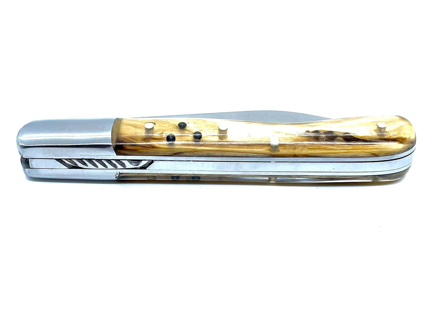 Waldschnepfen-Malerfeder und Aurillac-Modellmesser-Jagdkugeln in Olivier