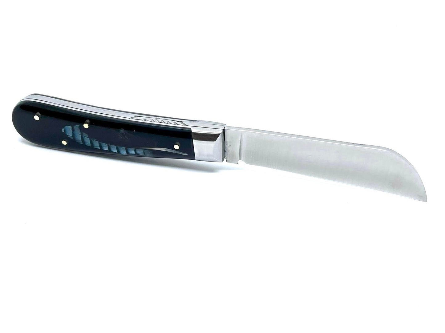 Coutellerie Passarelli - Couteau London lame pliable 10cm Plume de geai