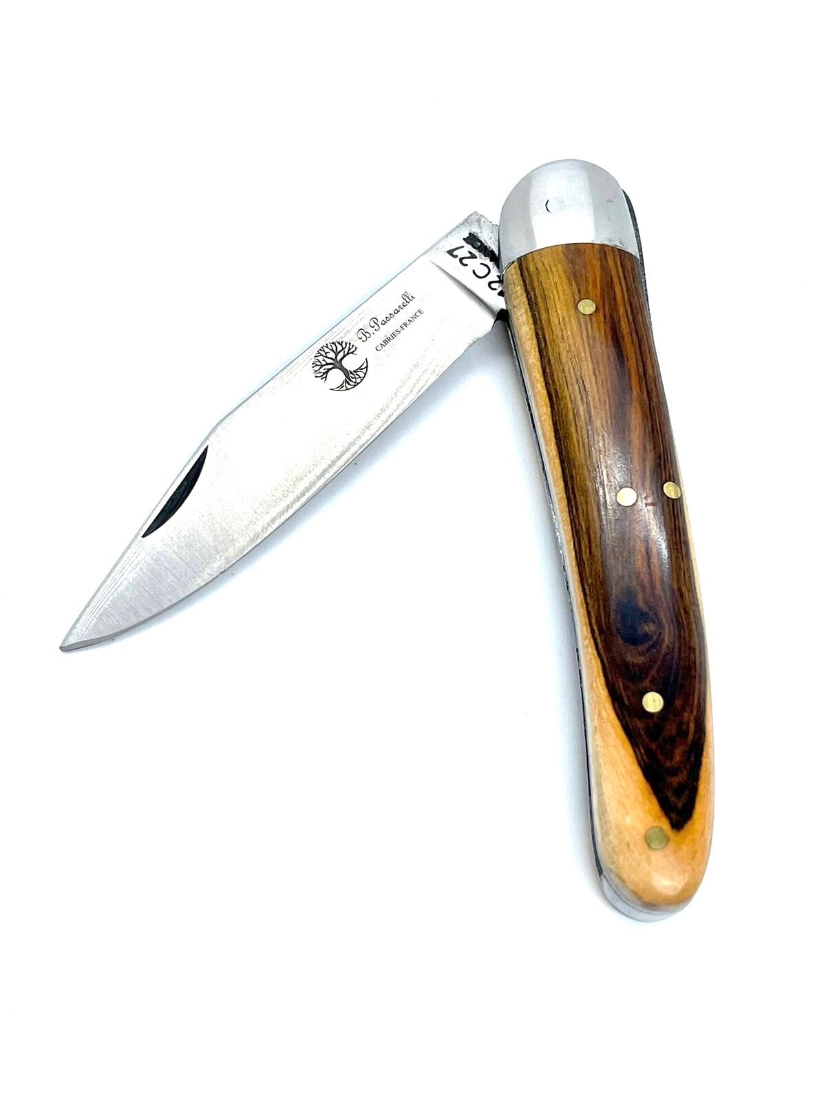 Coutellerie Passarelli - Couteau Alsacien lame pliable 10 cm Pistachier Térébinthe