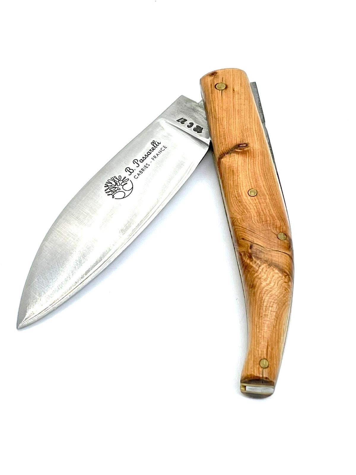 Coutellerie Passarelli - Couteau Saint Amand lame pliable 11 cm loupe de cade de Provence