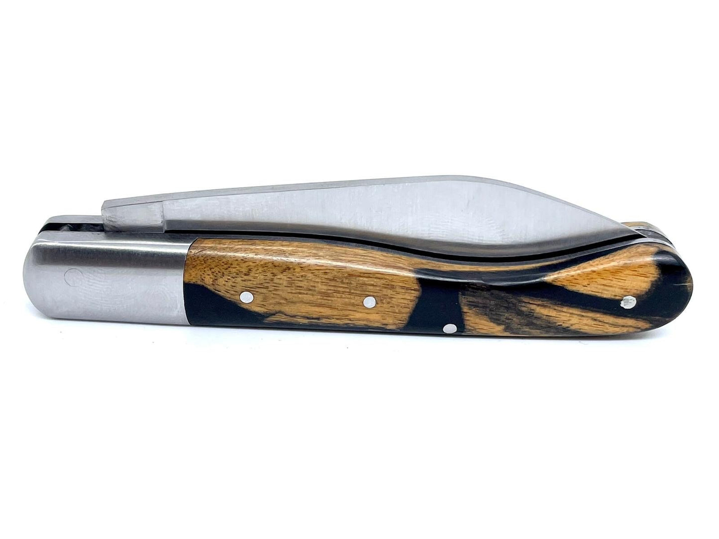 Coutellerie Passarelli - Couteau Aurillac lame pliable 10.5 cm Ébène royal du Laos