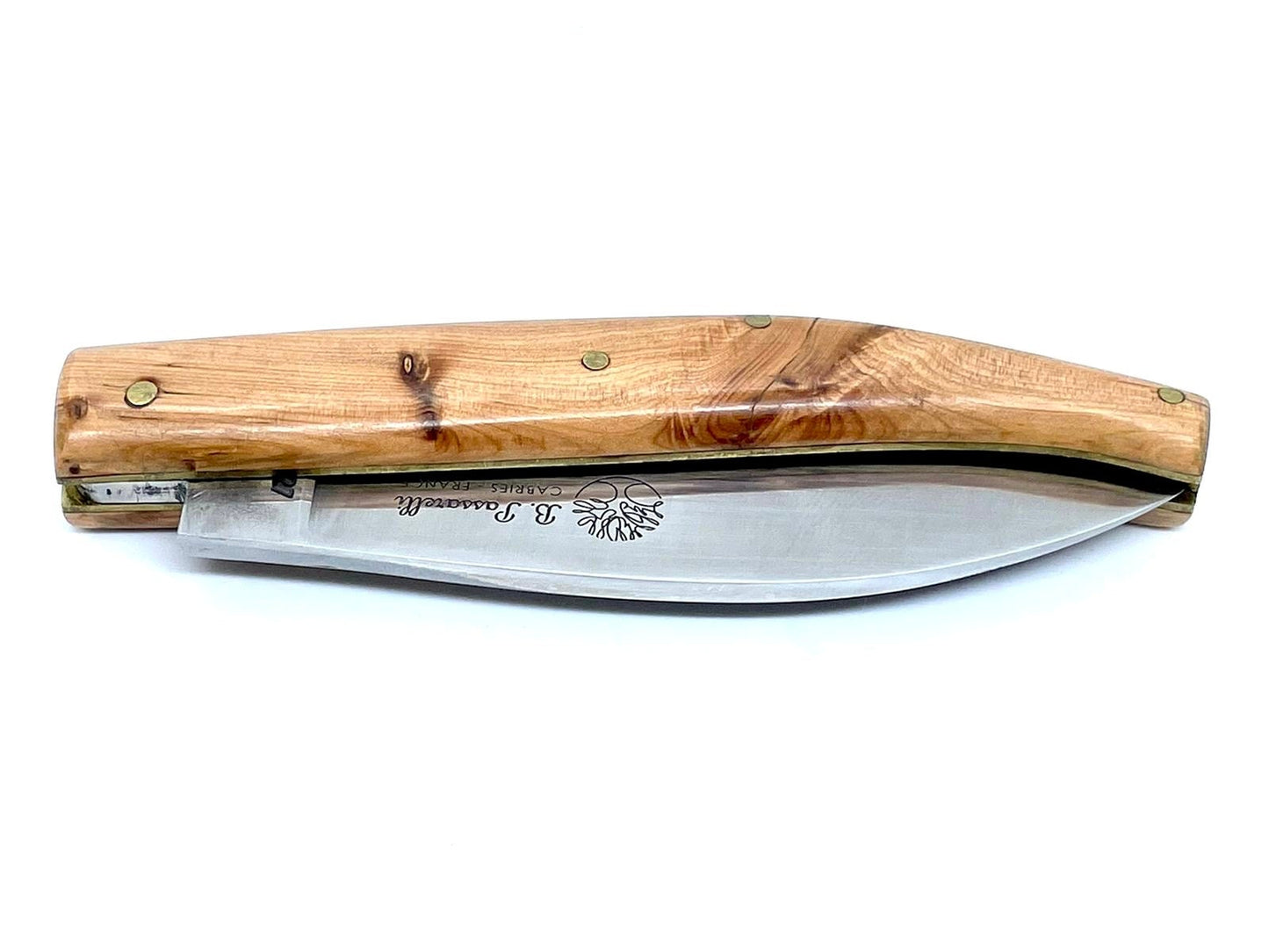 Coutellerie Passarelli - Couteau Saint Amand lame pliable 11 cm loupe de cade de Provence