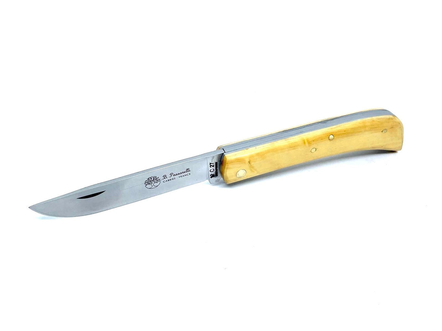 Coutellerie Passarelli - Couteau Mineur lame pliable 10 cm Buis