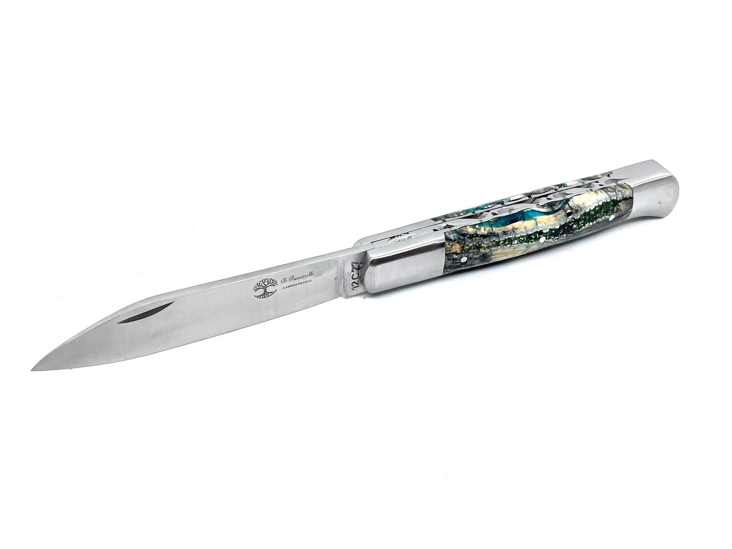 Grünes Mammut-Backenzahn-Roquefort-Messer