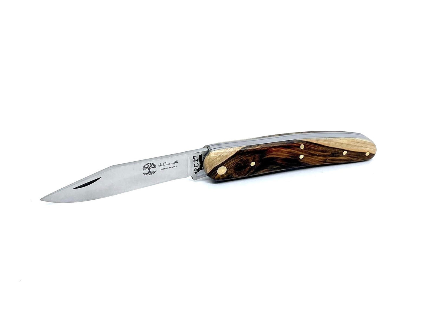 Coutellerie Passarelli - Couteau Alsacien lame pliable 10 cm Pistachier Térébinthe