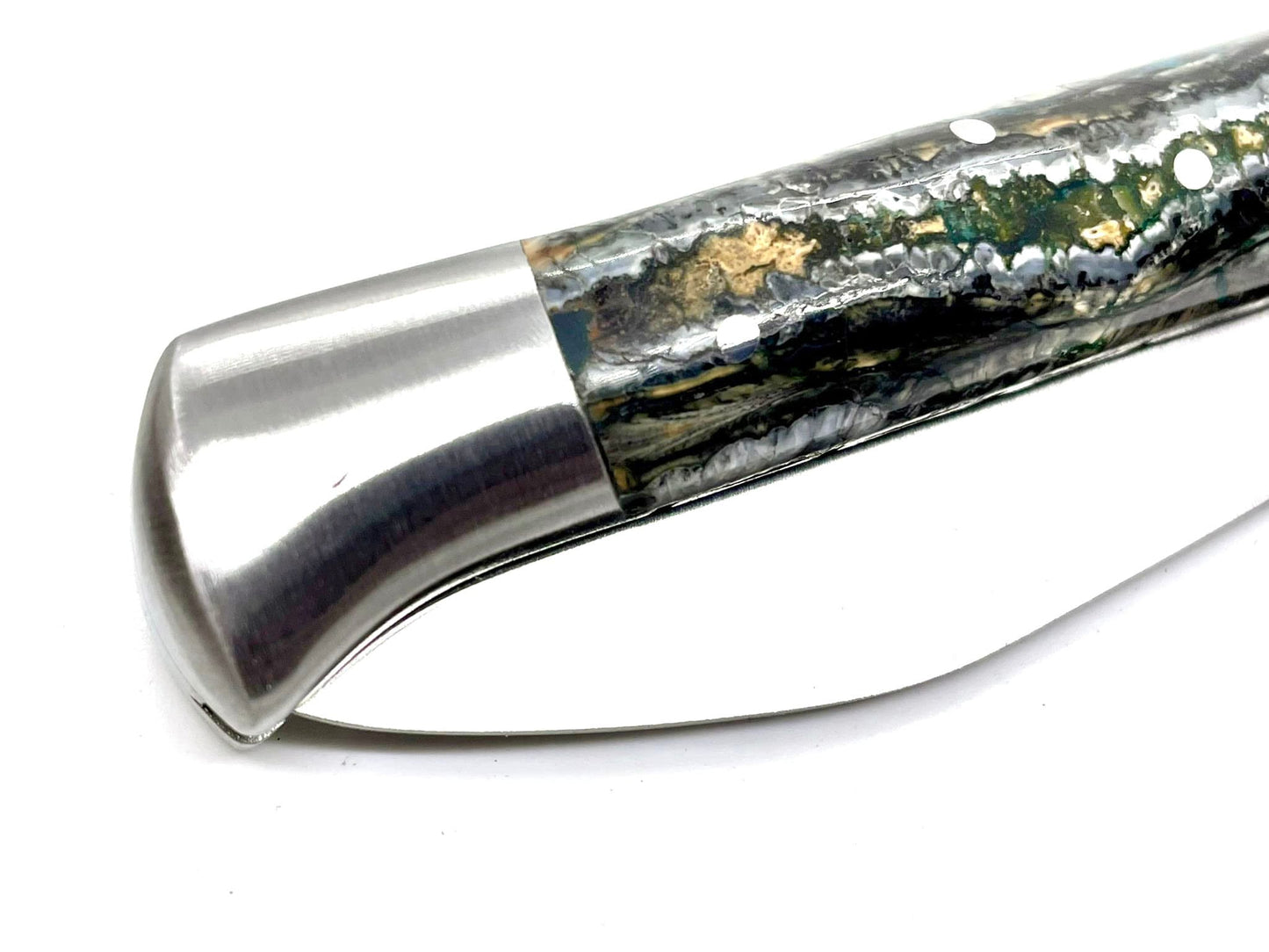 Grünes Mammut-Backenzahn-Roquefort-Messer