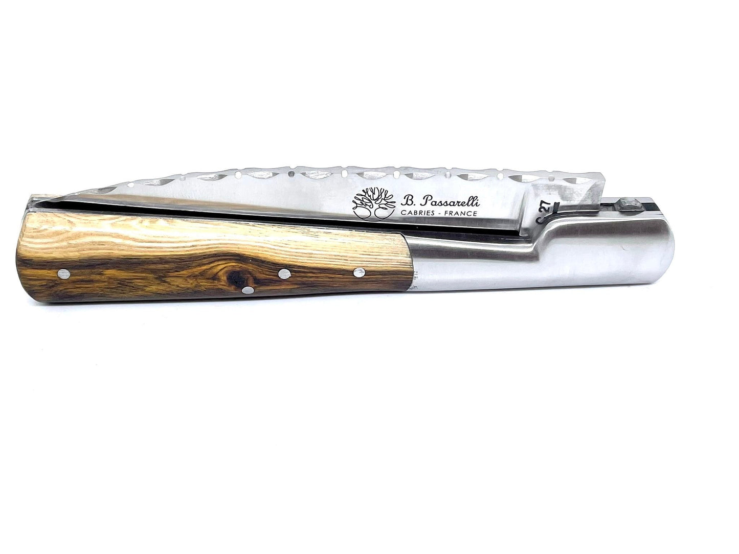 Coutellerie Passarelli - Couteau Vendetta lame pliable 13 cm Pistachier Térébinthe