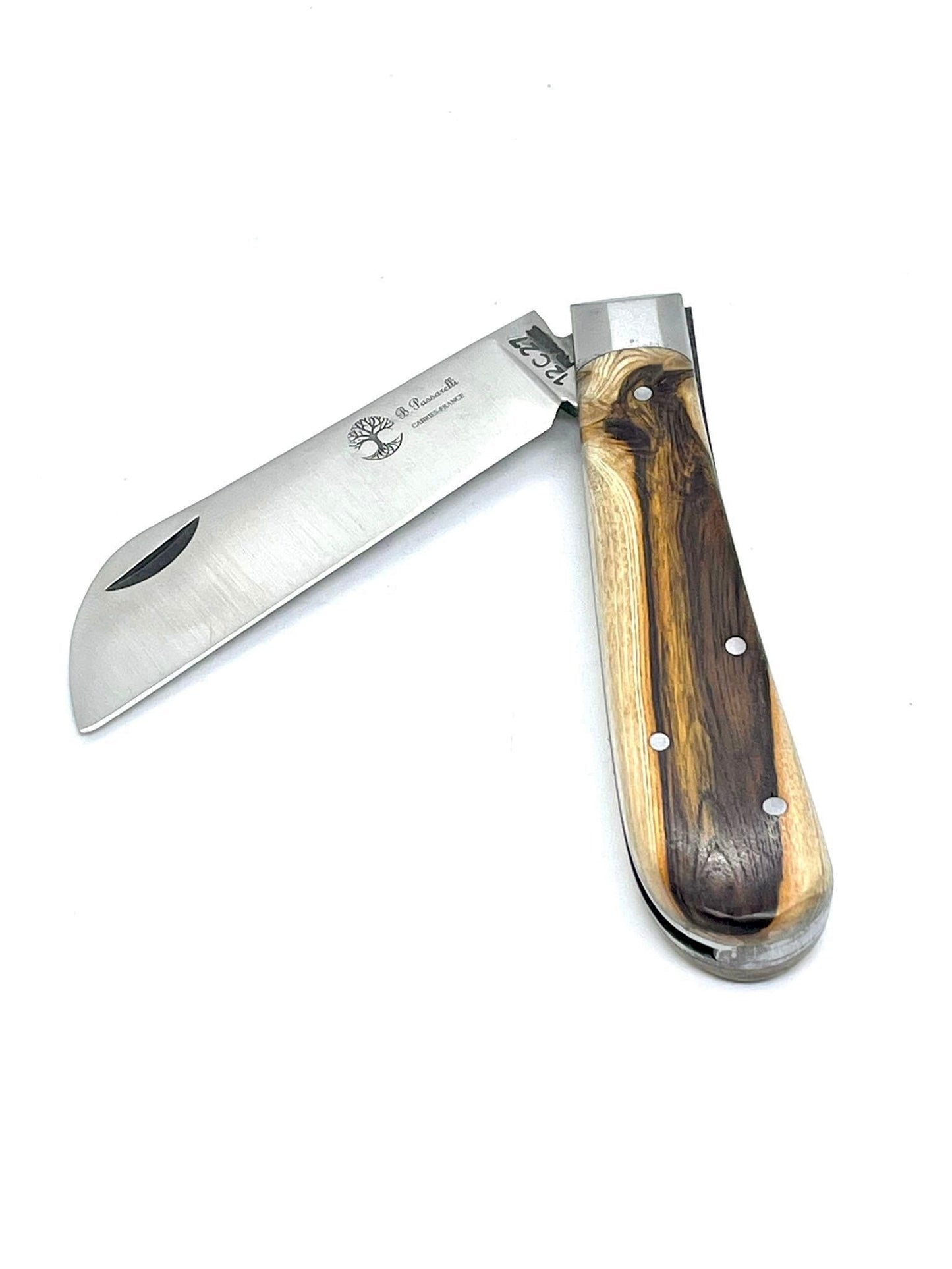 Coutellerie Passarelli - Couteau London lame pliable 10cm Pistachier Térébinthe