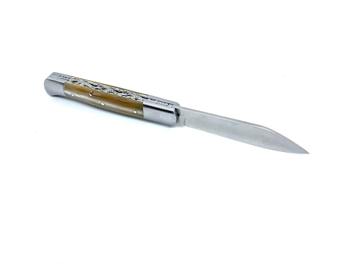 Coutellerie Passarelli - Couteau Roquefort lame pliable 11,5 cm Corne de Zébu