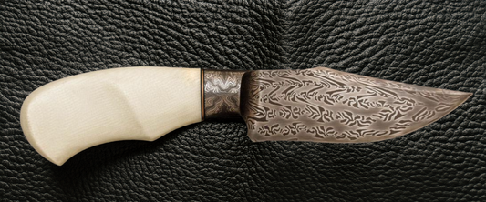 couteau rare lame damas petit hunter