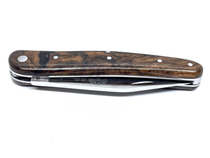 Modellmesser aus Alpenmaser-Walnussholz