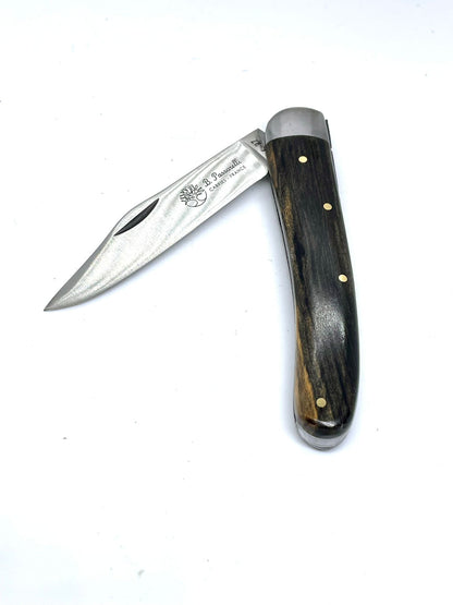 Coutellerie Passarelli - Couteau Alsacien lame pliable 10 cm ébène royale du Laos
