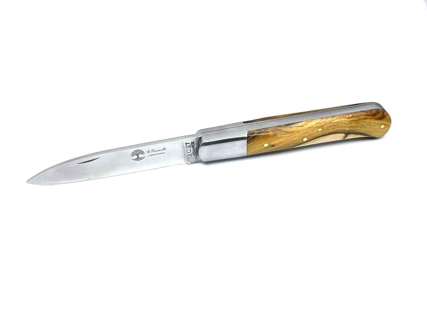 Coutellerie Passarelli - Couteau Yssingeaux lame pliable 10,5 cm Pistachier Térébinthe