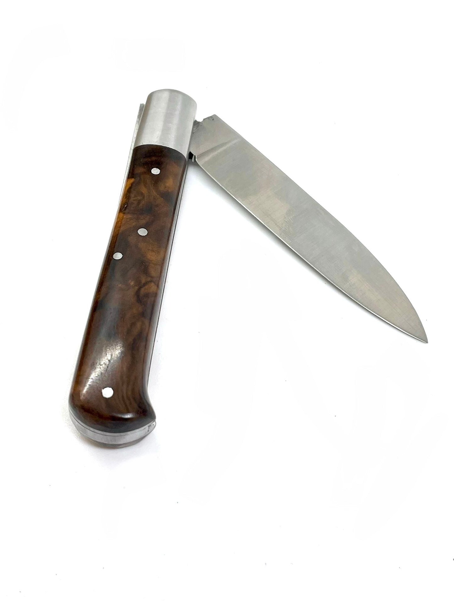 Coutellerie Passarelli - Couteau Yssingeaux lame pliable 10,5 cm Ronce de Noyer