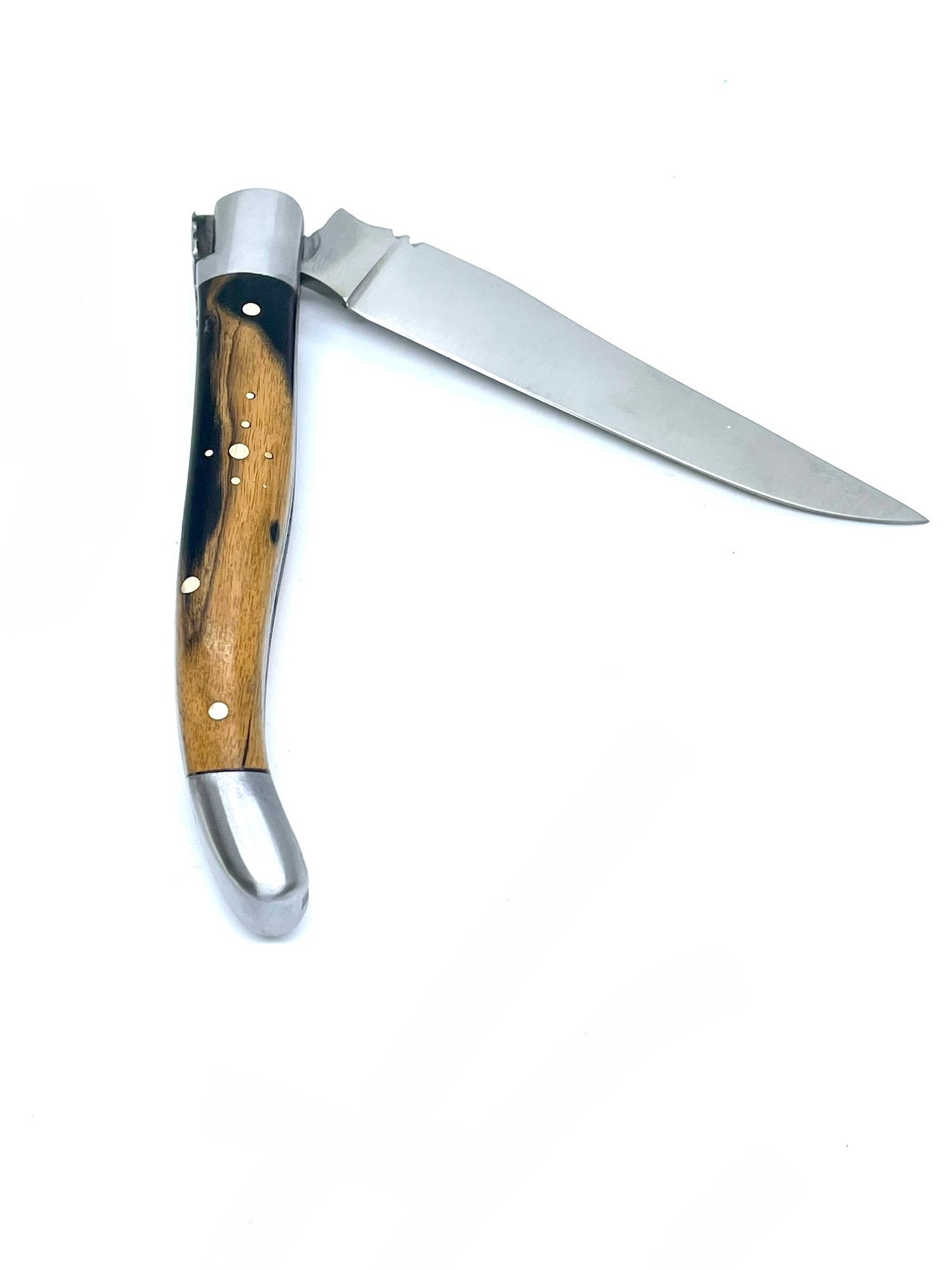 Coutellerie Passarelli - Couteau Laguiole lame pliable 12cm Ébène royale du Laos