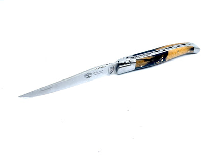 Coutellerie Passarelli - Couteau Laguiole lame pliable 12cm Ébène royale du Laos