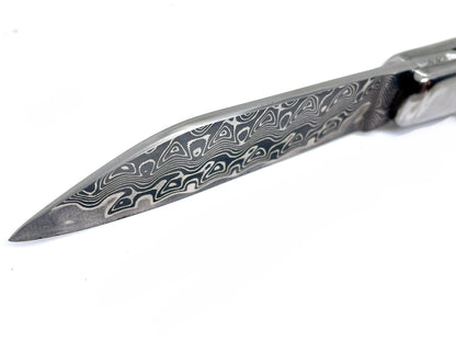 Coutellerie Passarelli - Couteau Aurillac lame de Damas 10.5 cm Ébène royale du Laos