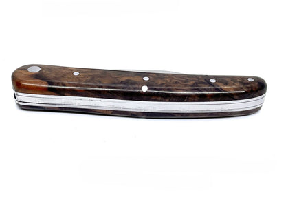 Modellmesser aus Alpenmaser-Walnussholz