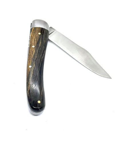 Coutellerie Passarelli - Couteau Alsacien lame pliable 10 cm ébène royale du Laos