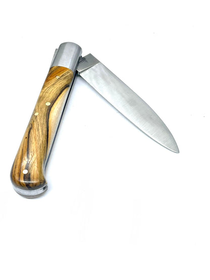 Coutellerie Passarelli - Couteau Yssingeaux lame pliable 10,5 cm Pistachier Térébinthe