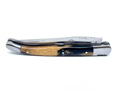 Coutellerie Passarelli - Couteau Laguiole lame pliable 12cm Ébène royale du Laos