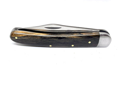 Coutellerie Passarelli - Couteau Alsacien lame pliable 10 cm ébène royale du Laos